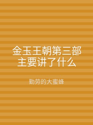 金玉王朝第三部主要讲了什么