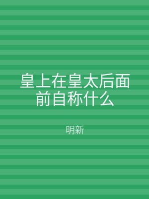 皇上在皇太后面前自称什么