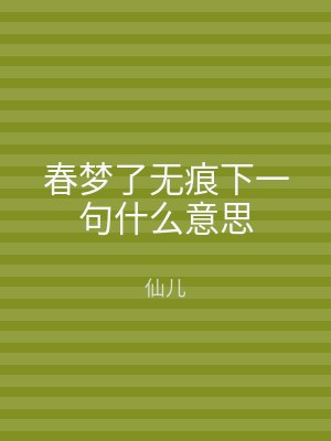 春梦了无痕下一句什么意思