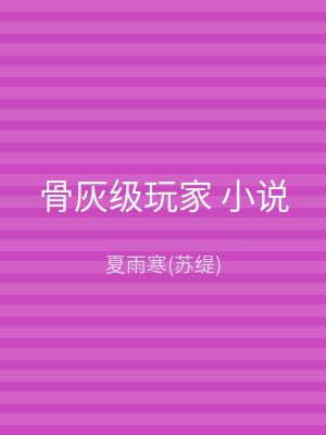 骨灰级玩家 小说
